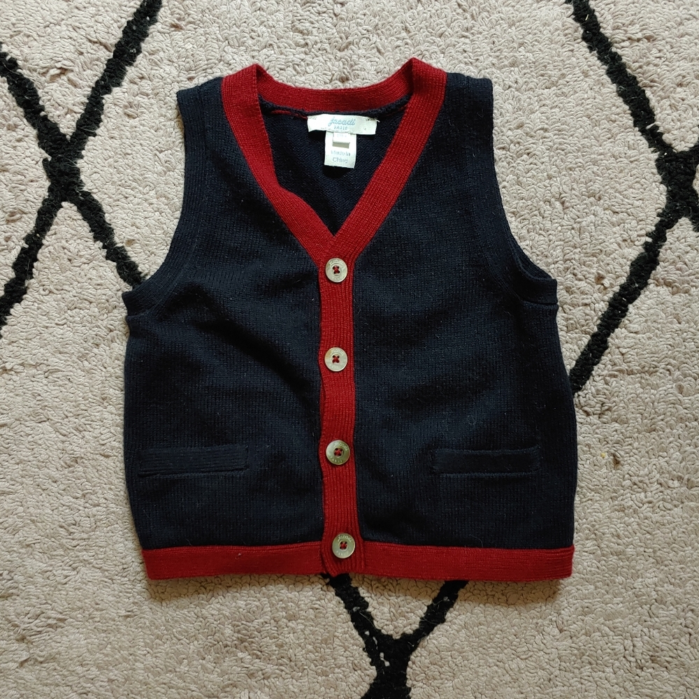 Jacadi toddler boy vest 18m
